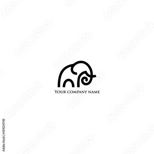 Elephant logo design is unique, simple and elegant