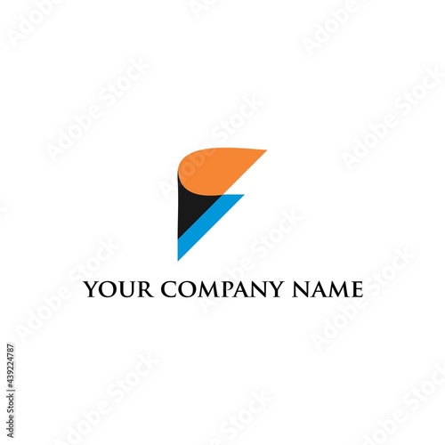 F Letter logo design is simple and elegant