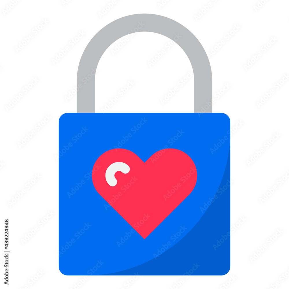 lock flat style icon lock flat style icon