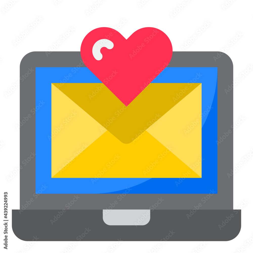mail flat style icon mail flat style icon