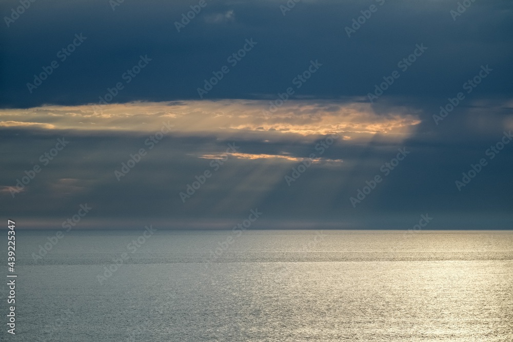 The sunset on Black Sea, Sochi, Russia. The sunset on Black Sea, Sochi, Russia.