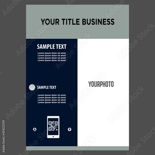 Simple and elegant flyer template design