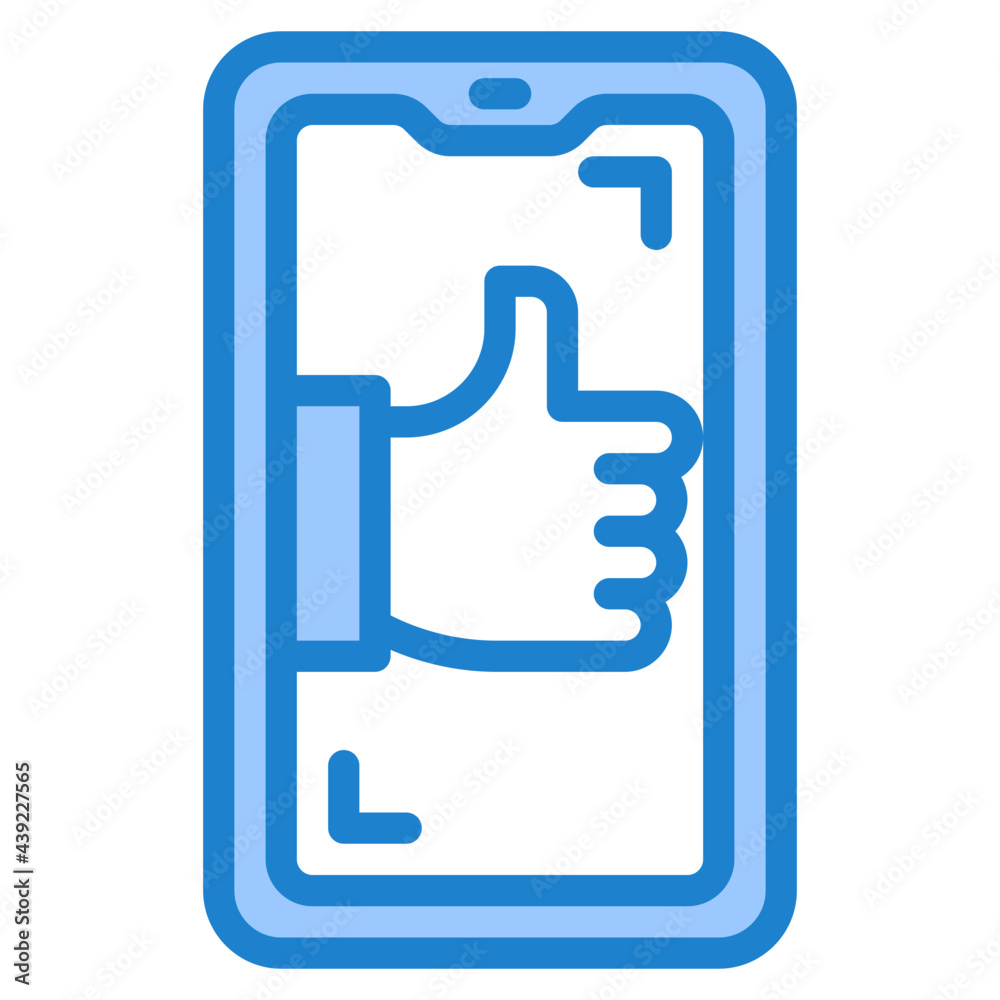 smartphone blue style icon smartphone blue style icon