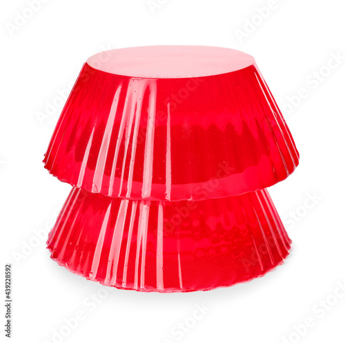 Stacked red silicone baking...
