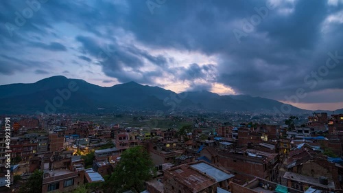Timelapse 4k - Kathmandu Nepal City Post Earthquake Reconstruction