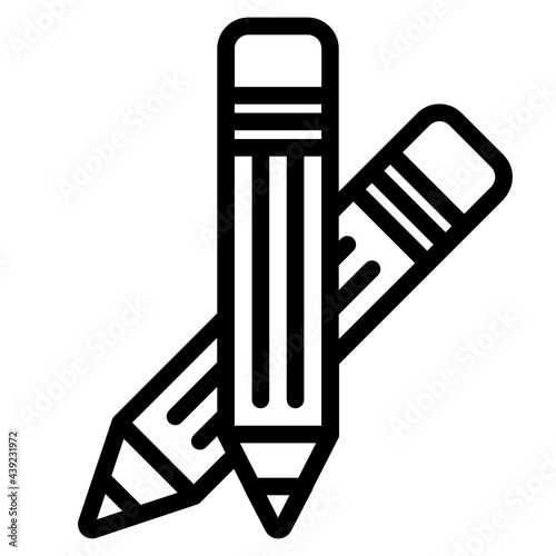 pencil line icon