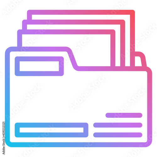 folder gradient icon