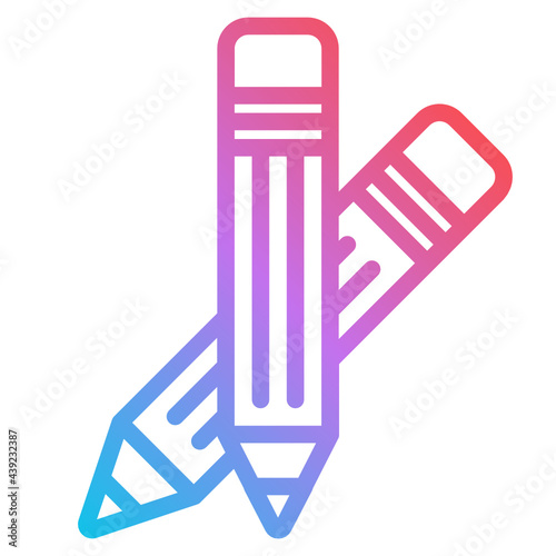 pencil gradient icon