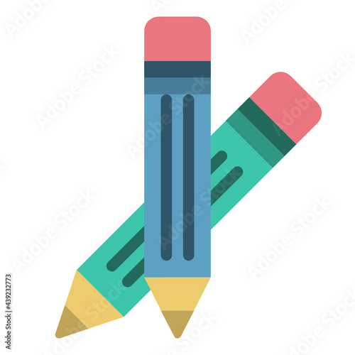 pencil flat icon