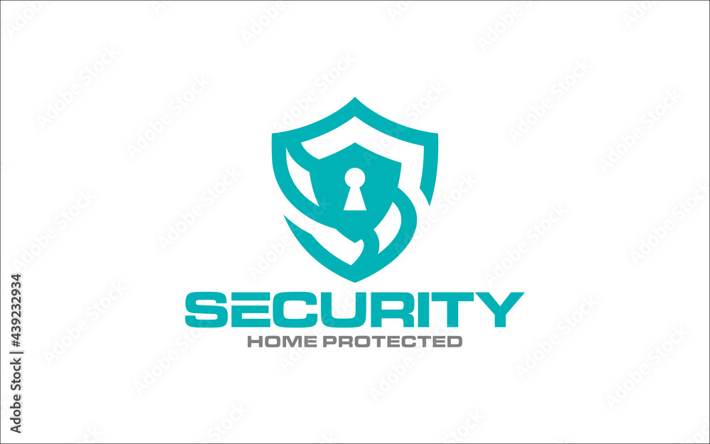 Illustration vector graphic of safe, lock, shield, and security logo design template