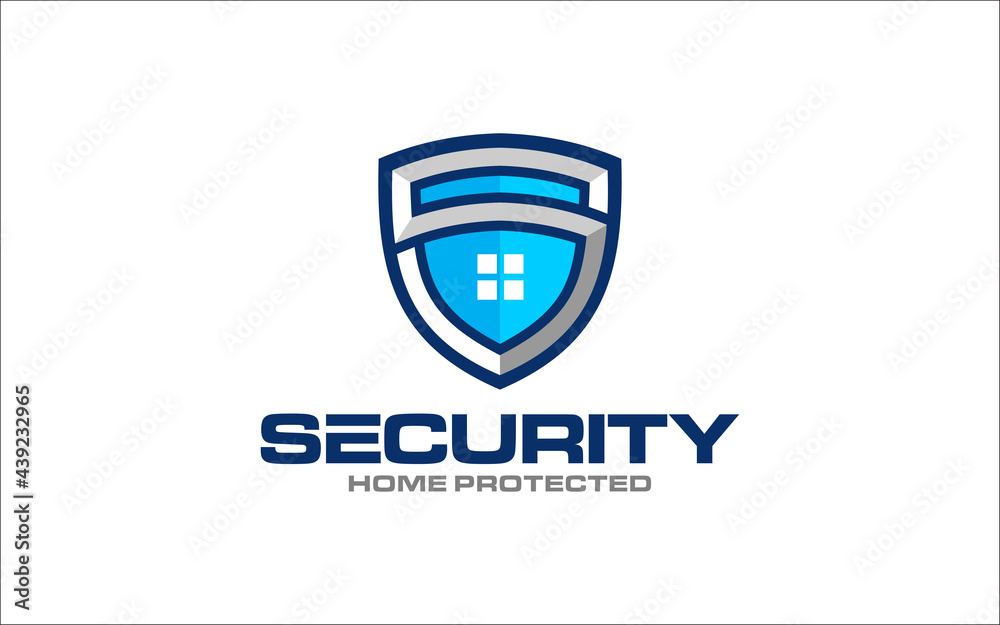 Illustration vector graphic of safe, lock, shield, and security logo design template
