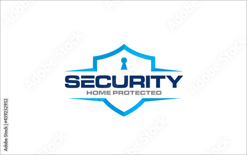 Illustration vector graphic of safe, lock, shield, and security logo design template