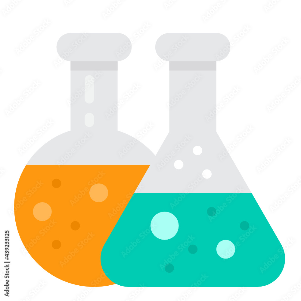 Flask flat icon Flask flat icon