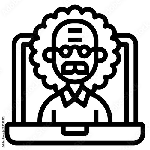 Professor line icon