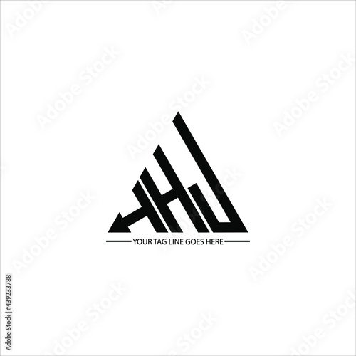 H H J letter logo creative design. H H J unique design photo