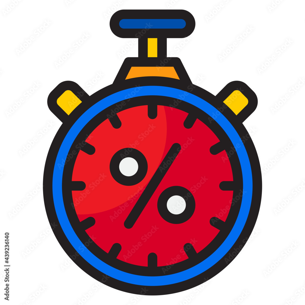 stopwatch color line style icon stopwatch color line style icon
