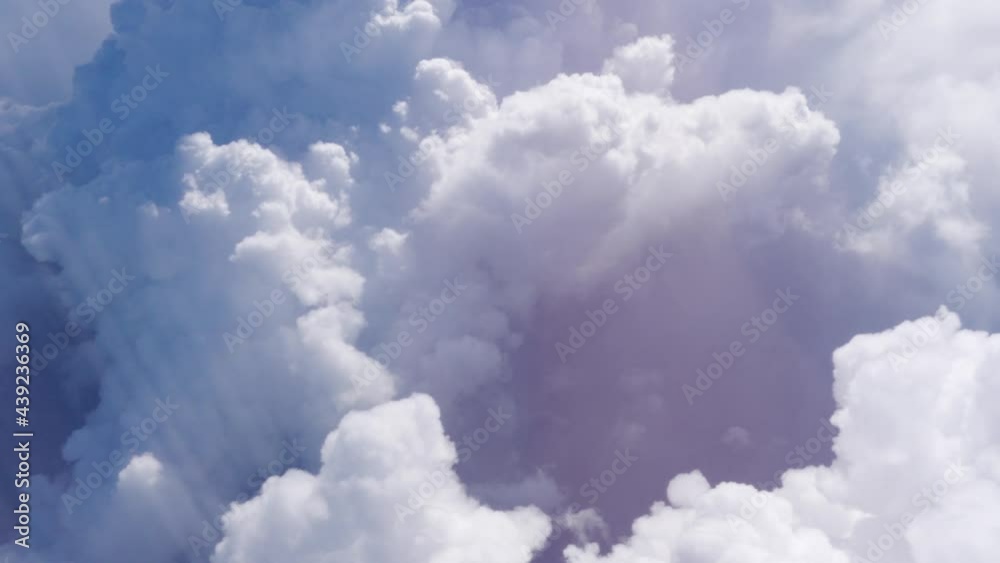 Huge Cumulonimbus Clouds through an Airplane Window Huge Cumulonimbus Clouds through an Airplane Window
