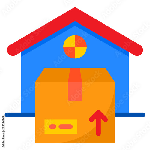 delivery flat style icon