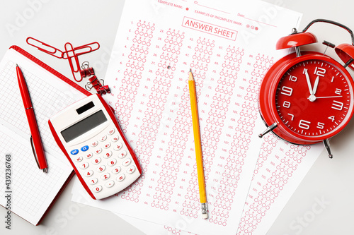 Answer sheets, stationery, ...