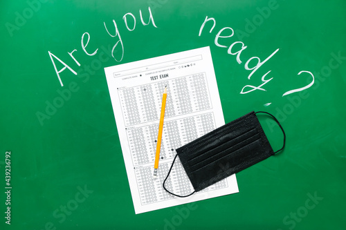 Answer sheet, pencil and ma...