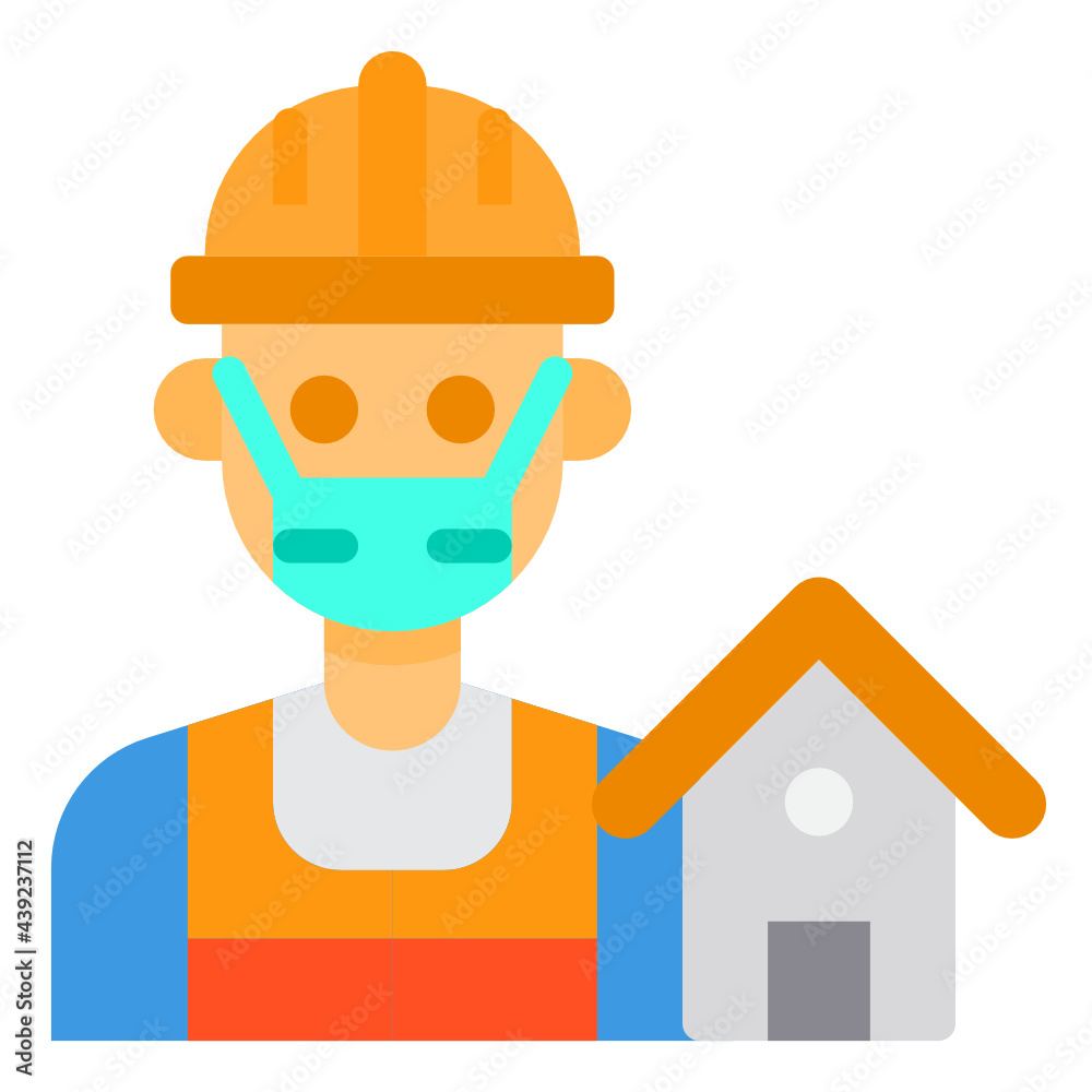Architect flat icon Architect flat icon