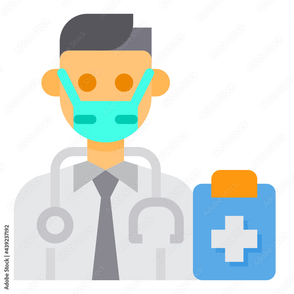 Doctor flat icon