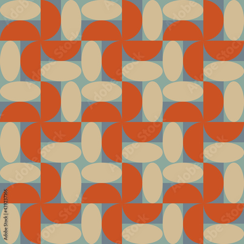 Repetitive Abstract Vector Pattern Design