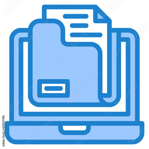 folder blue style icon