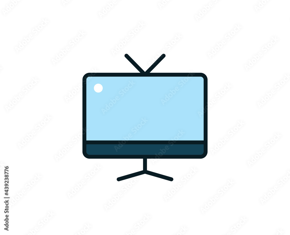 Line TV icon isolated on white background. Outline symbol for website design, mobile application, ui. Electronics pictogram. Vector illustration, editorial stroсk. Line TV icon isolated on white background. Outline symbol for website design, mobile application, ui. Electronics pictogram. Vector illustration, editorial stroсk.