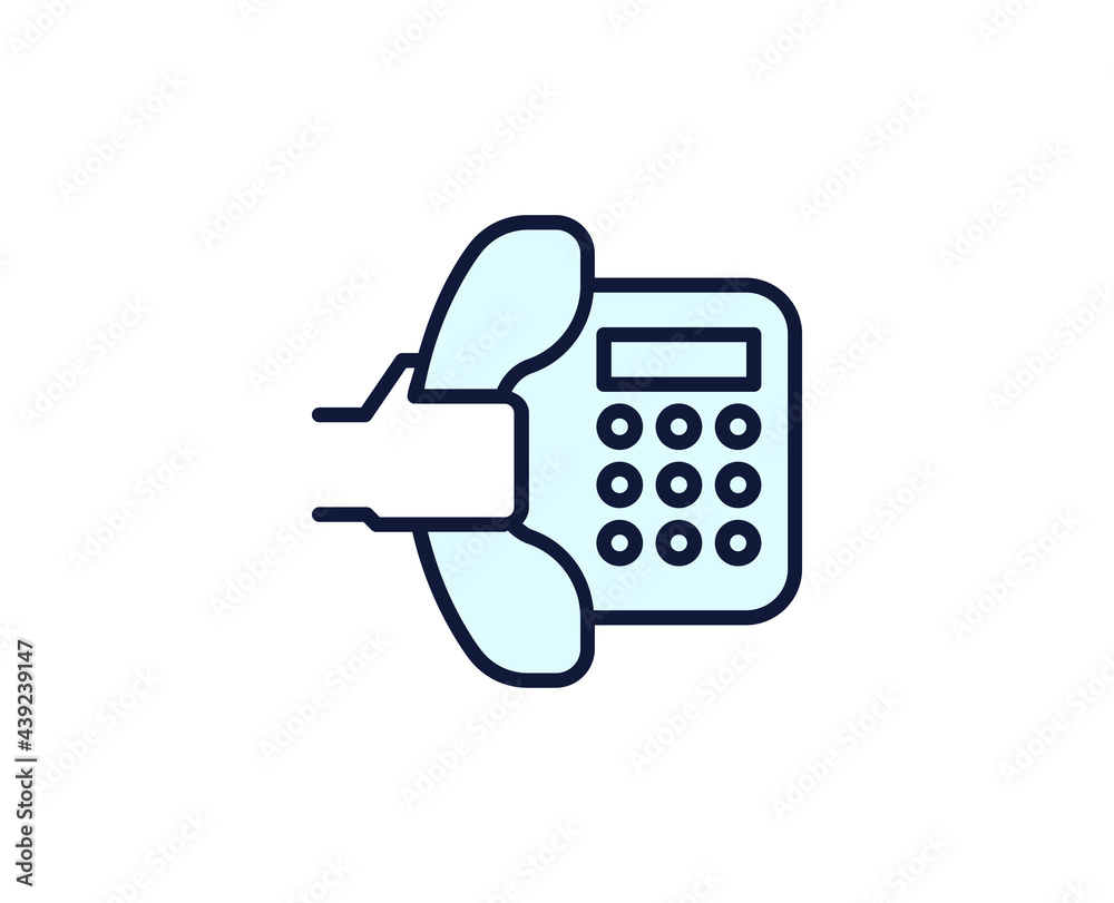 Fax line icon. Vector symbol in trendy flat style on white background. Office sing for design. Fax line icon. Vector symbol in trendy flat style on white background. Office sing for design.