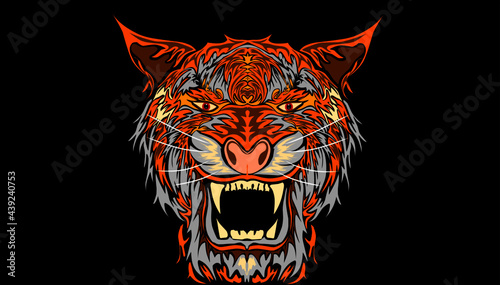 tiger head tattoo