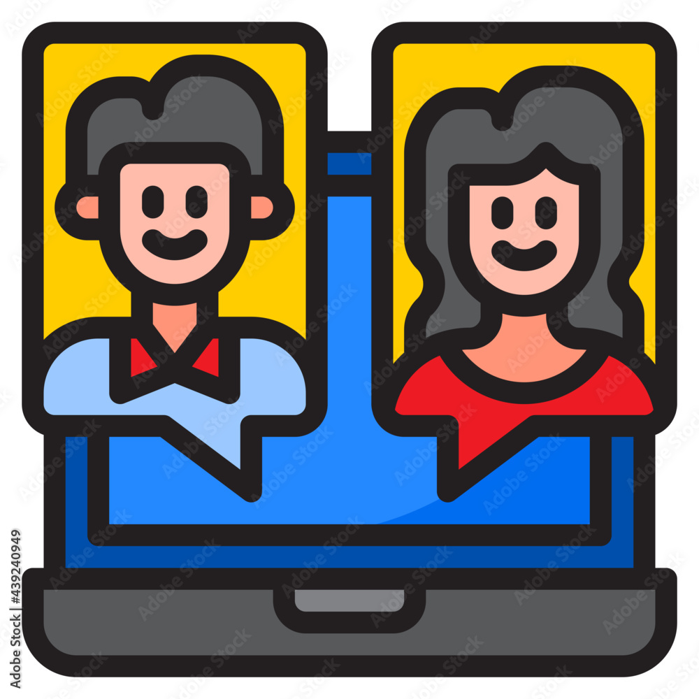 communicate color line style icon communicate color line style icon