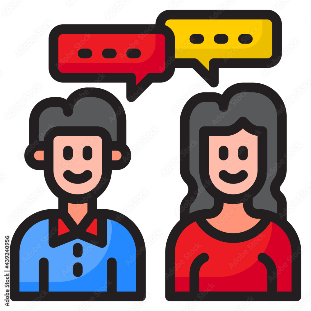 communicate color line style icon communicate color line style icon