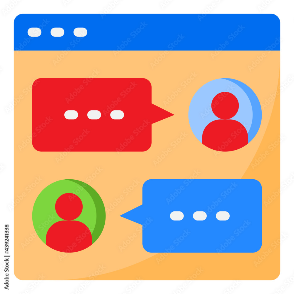 communication flat style icon communication flat style icon