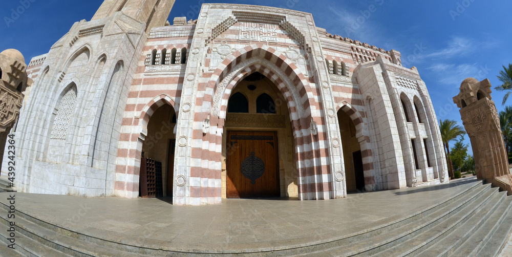 Al Mustafa Mosque,a large Islamic temple in the city center. Sharm El Sheikh , Egypt