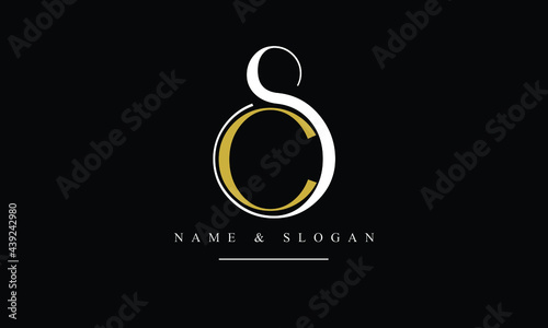 SC, CS, S, C abstract letters logo monogram