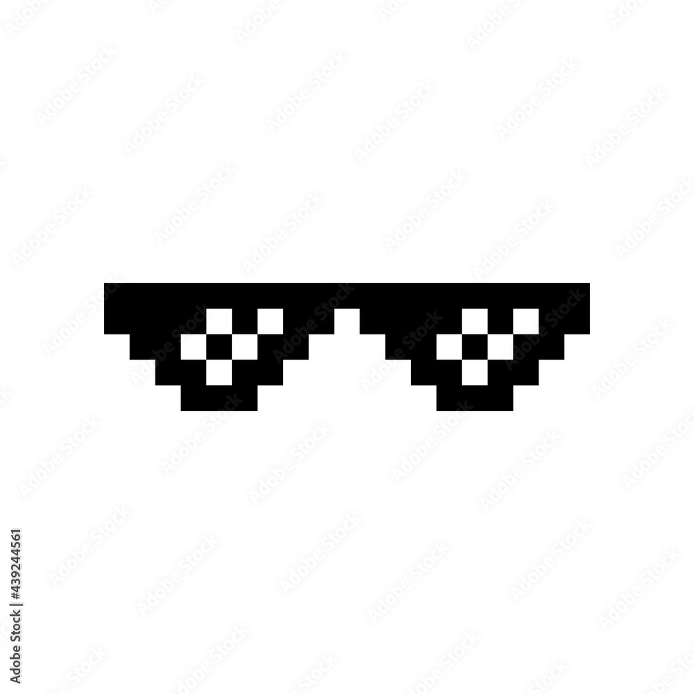 Boss glasses meme vector illustration. Thug life design. Boss glasses meme vector illustration. Thug life design.