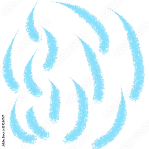 Blue lines. Background with stripes
