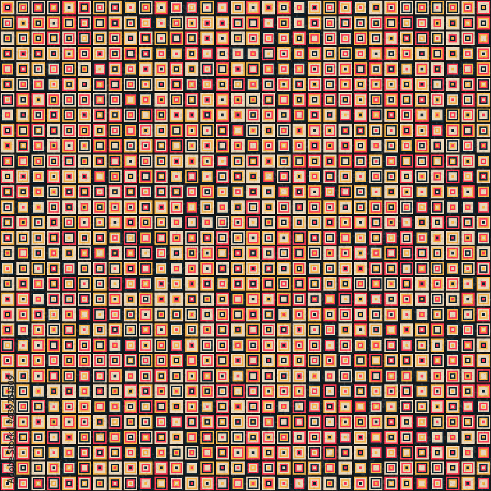 Fototapeta premium Abstract Geometric Pattern generative computational art illustration