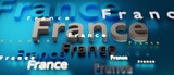 Abstract France 3D TEXT Rendered Poster (3D Artwork)