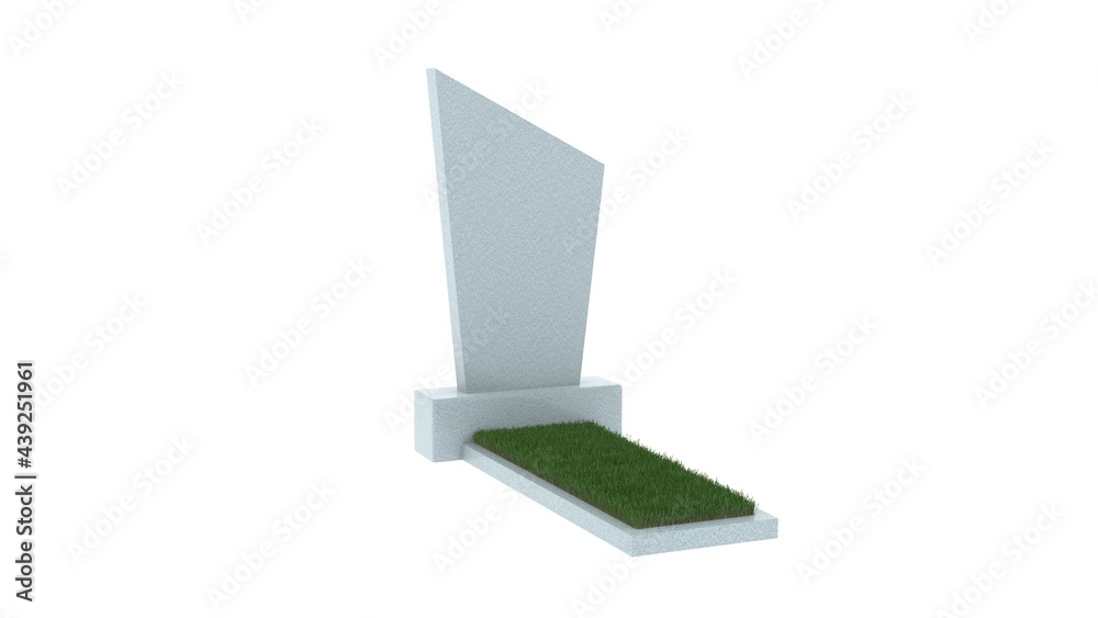 3D image of Russian cemetery thombstone. Cemetery monument rendered image. 3D image of Russian cemetery thombstone. Cemetery monument rendered image.