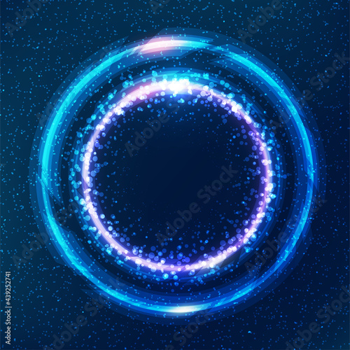 Particles liquid dynamic flow