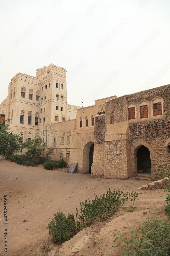 A view from the old city of Zabid. Zabid is one of the oldest cities in Yemen. The city is on the UNESCO World Heritage List.