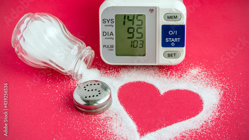 salt causes high blood pressure and cardiovascular disease, hypertension photo