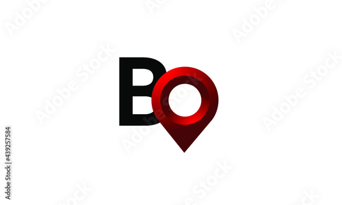 Letter B Place Location Poin Modern Logo