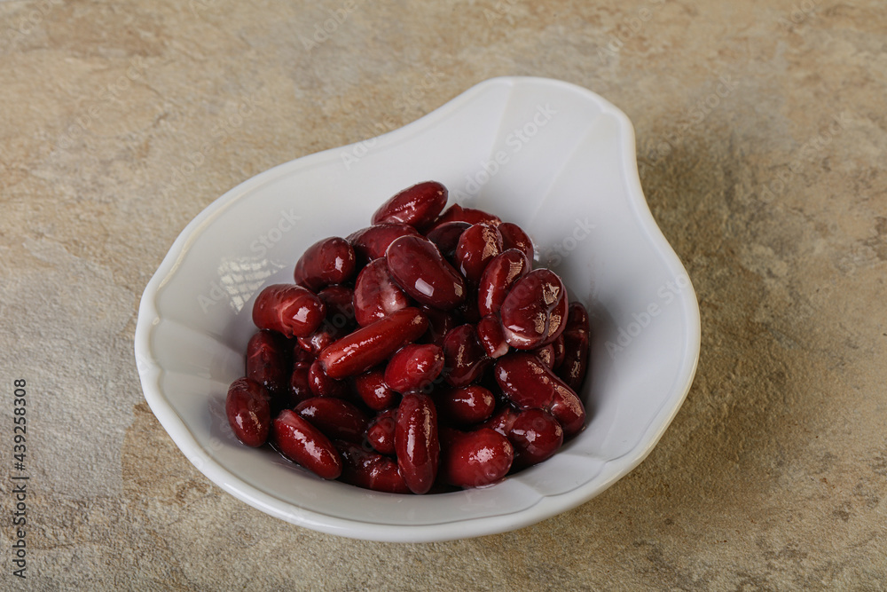 Canned red Kidney in the bowl Canned red Kidney in the bowl