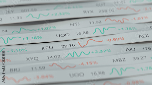 Stock market fictional tick...