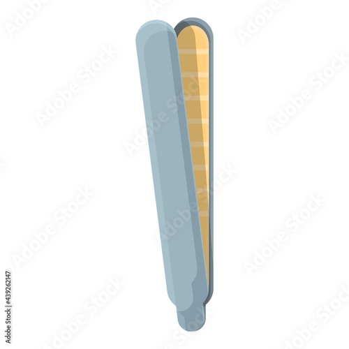 Ceramic hair iron icon. Cartoon of Ceramic hair iron vector icon for web design isolated on white background