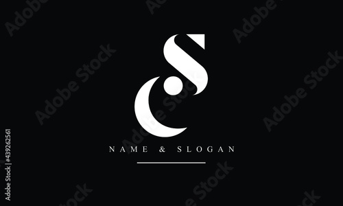 SC, CS, S, C abstract letters logo monogram