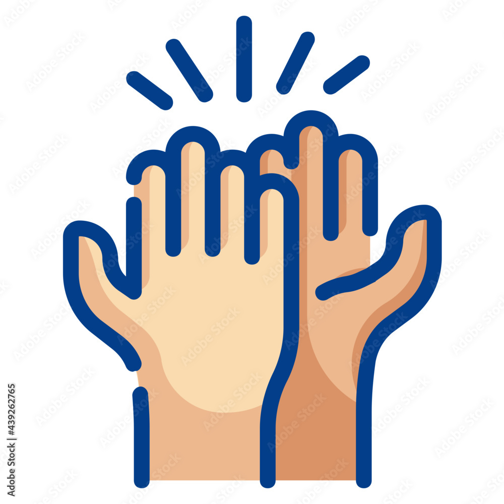 Fototapeta premium greet fill outline icon